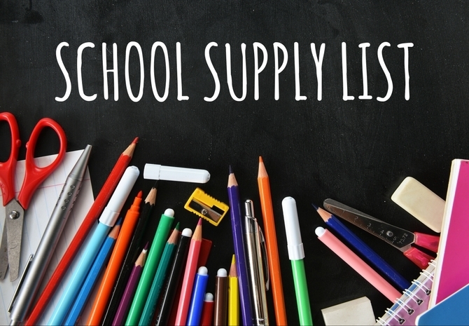 2021-2022 School Supply Lists