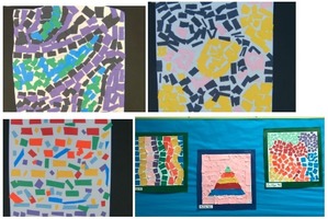 Abstract art at Marion G. Vedder and Woods Road Elementary Schools