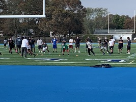 North Babylon High School students hit the field