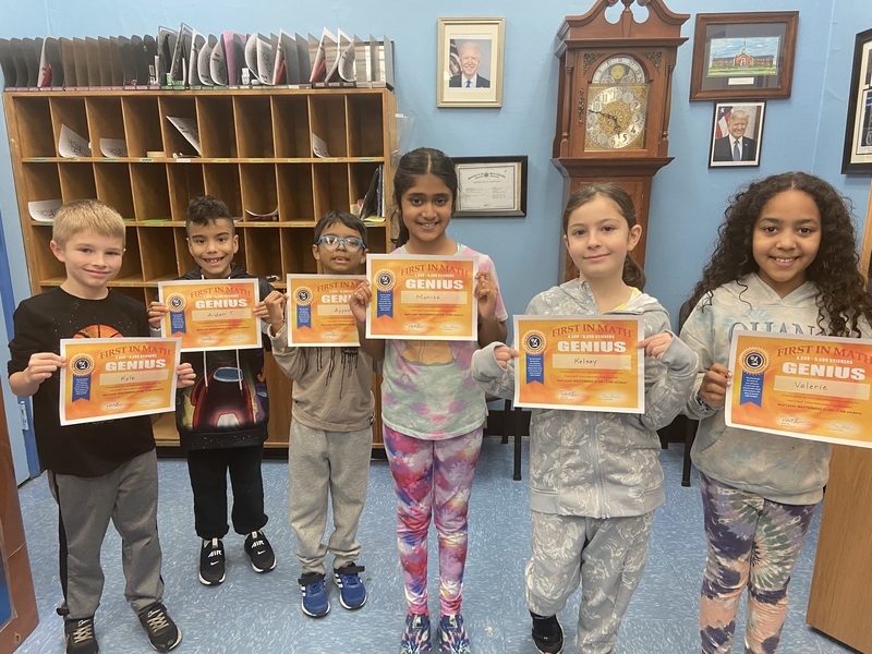 First in Math at MGV | MARION G. VEDDER ELEMENTARY